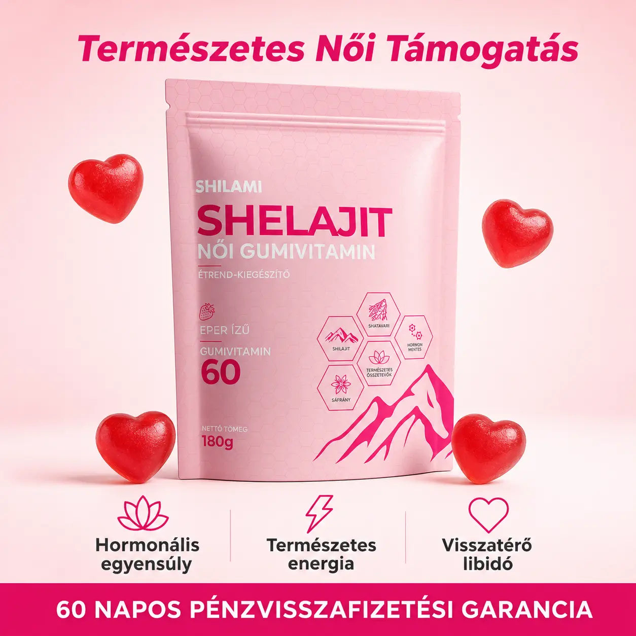 Női Shelajit Gumivitamin